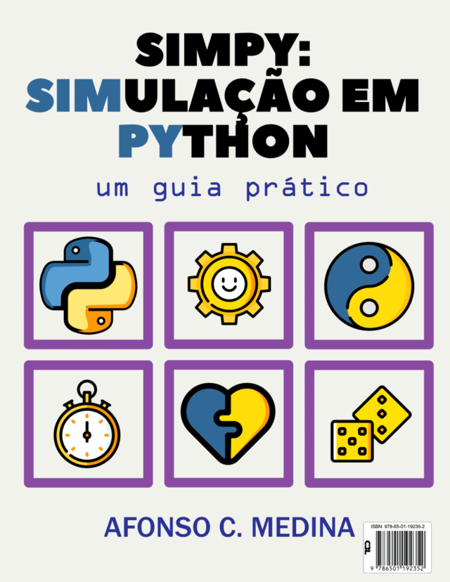 Capa do livro SimPy: Simulação em Python